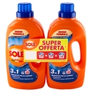 Sole Detersivo lavatrice Bianco Splendente 58 lavaggi 2 x 1,305 L